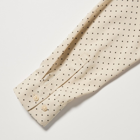 Uniqlo Rayon Printed Long-Sleeve Blouse - Picture 4 of 6